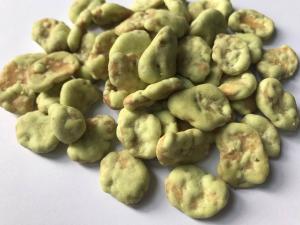 Quality Agricultural Fava Bean Snacks Spicy , Dry Roasted Fava Beans Wasabi Flavor wholesale