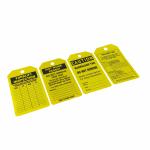 Customized Plastic Safety Tag With Durable Waterproof Design And Logo