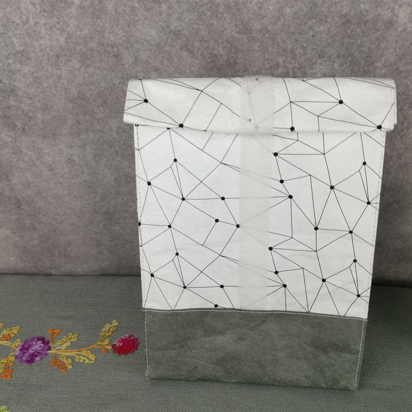 Rectangular Tyvek Backpack Diaper Storage Bag insulated Food Organization Solution