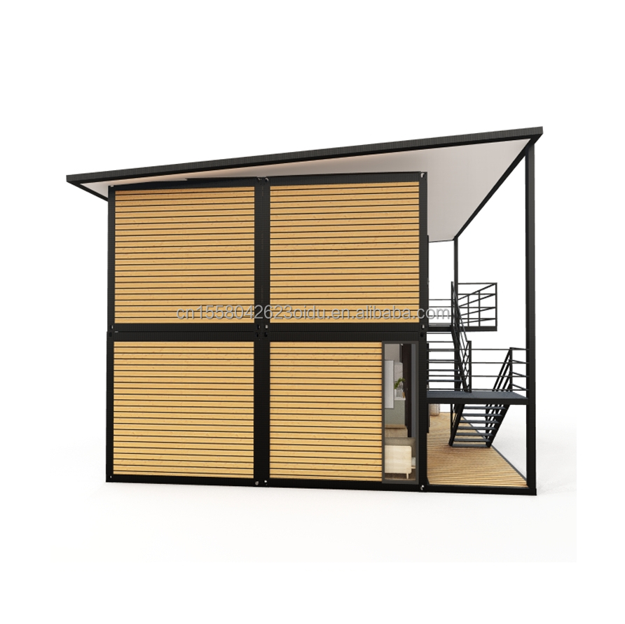 Aluminum Alloy Windows Modified Shipping Container Prefabricated Wooden Leisure Homes for Countryyard Family Vacation