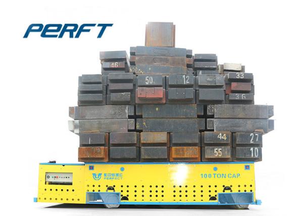 Heavy Load Steel Rail Wheels Heavy Duty Industrial Carts Motorized Transfer