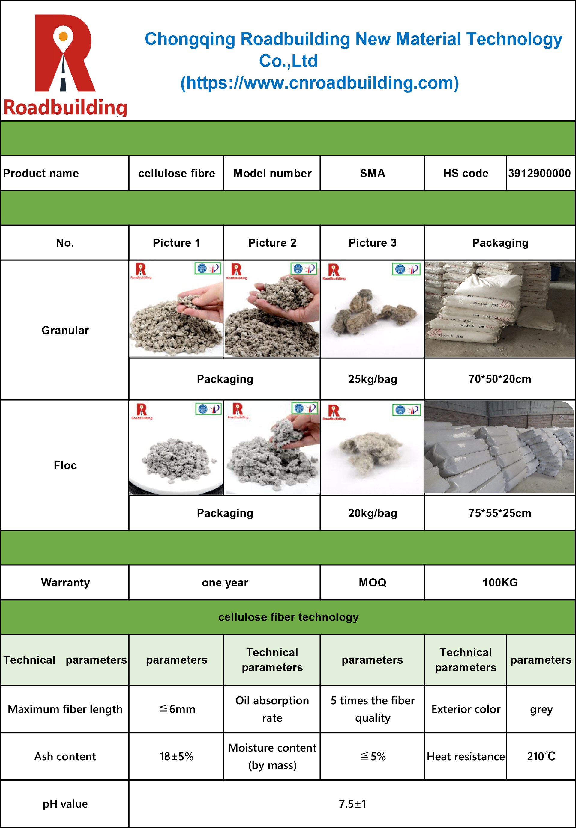 Biodegradable Plant Fiber Wood Cellulose Fiber Onsite Inspection