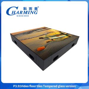 Quality P3.91 LED Video Floor Interactive Video Floor High performance load bearing Anti-slip LED Video Screen wholesale