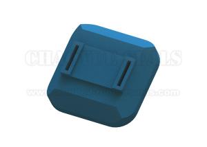 Quality Molded Square Shape Blue Silicone Rubber Suction Cups For Vacumme Absorption PCB Board wholesale