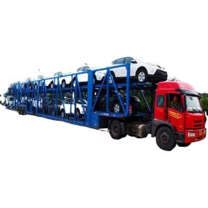 Quality AOTONG 2 double axles 6 units Electric SUV car carrier semi trailer for customer's request wholesale