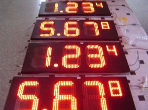 Quality Gas Station LED Gas Price Signs / LED Digital Number Outdoor Waterproof IP65 wholesale