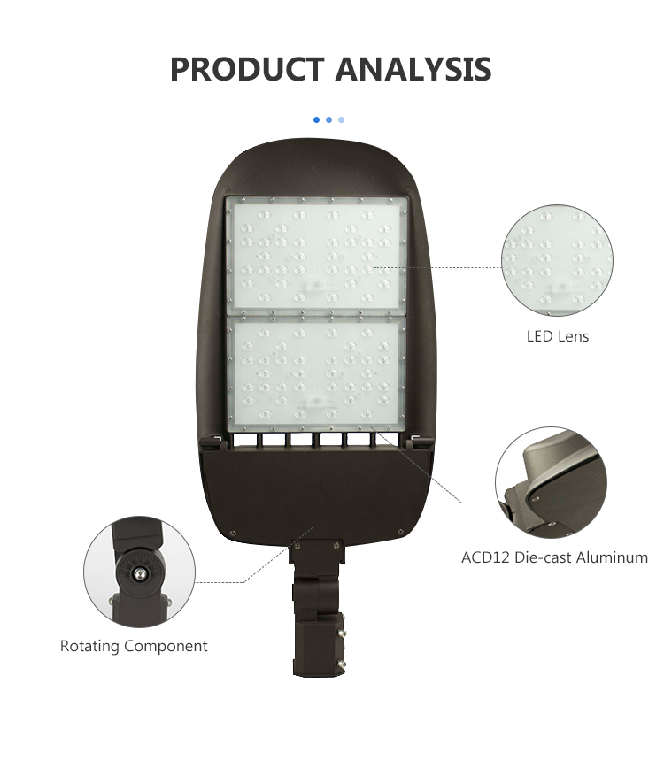Lighting and Circuitry Design LED Street Light IP65 Waterproof for Outdoor Road Lamp