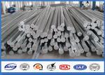 9M 10M Electric Distribution Galvanized Steel Pole tapered steel tube 10 KV ~
