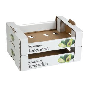 Quality Direct Custom Printing Rectangle Corrugated Box For Avocado Fruit wholesale