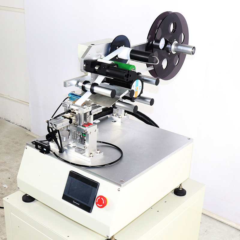 Motor Cable Flag Folded Electronic Wire Labeling Machine / Plastic Tube Label Equipment