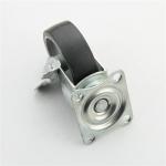 Gray TPR 1.5 Inch Home Caster Wheels Seamless 4 Mounting Hole
