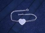 ODM Plain 925 Sterling Silver Bracelet Bangle Love Heart Charm