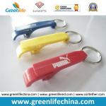 Hot Sale Plastic Material Yellow Color Bottle Cap Tools w/Key Ring Chain
