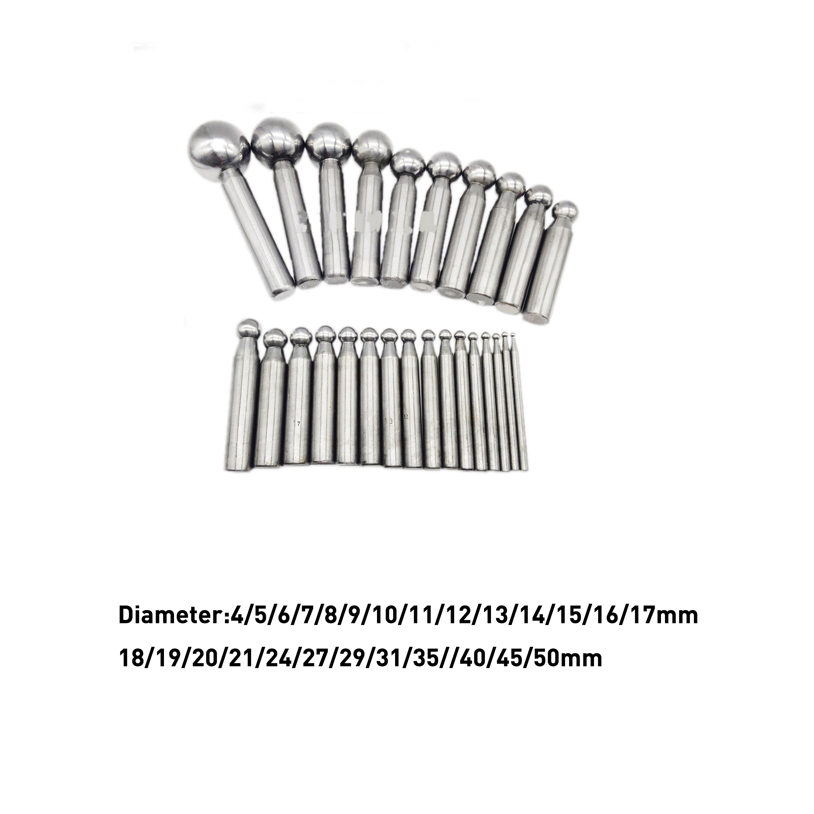 29PCS Jewelry Accessories Tools Jewelry Punch Set Steel Dapping Doming Shaping
