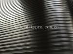 wide or flat ribbed rubber car mats with non - slip strip grooves on top