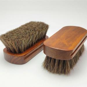 Quality Custom Logo Shoe Cleaning Brush Wooden Handle Leather Care wholesale
