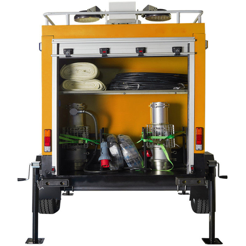1500r/Min Mobile Sewage Pump Electric 80KW Portable Trailer Mounted Diesel Water Pump