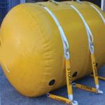 RF Welded Seams Cylindrical Underwater Air Lift Bag For Marine Salvage