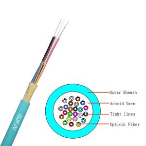 Quality PVC LSZH GJFJV SM MM 8 12 24 36 48 Core Indoor Fiber Optic Cable wholesale