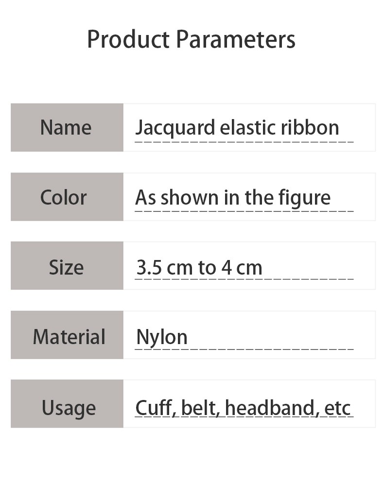 polyester elastic band for clothing waistband underwear custom logo knitted elastic jacquard band