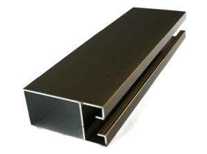 Quality Bronze Anodized Aluminum Profiles Trailer Doors Windows Frame T5 6063 Corrosion Resistant wholesale