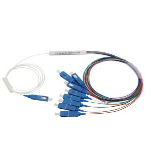 Quality Passive Mini 1x8 Fiber Optic PLC Splitter For Cable Television Test Equipment wholesale