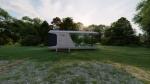 Steel Frame Prefabricated Container Camping Tiny Capsule Houses Anti Corrosion