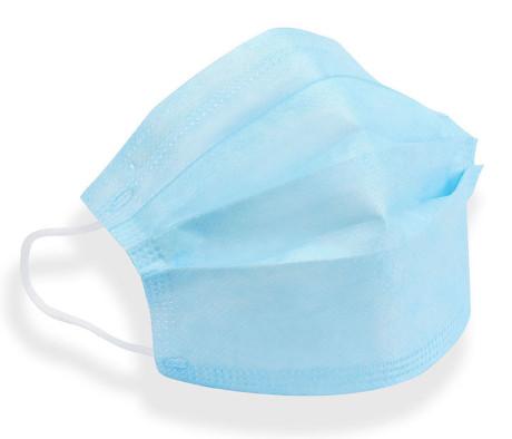 Wholesale Blue 3 ply Earloop Disposable Face Non Woven Fabric Face Mask ,