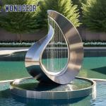Outdoor swimming pool metal decoration abstract geometric musical symbols