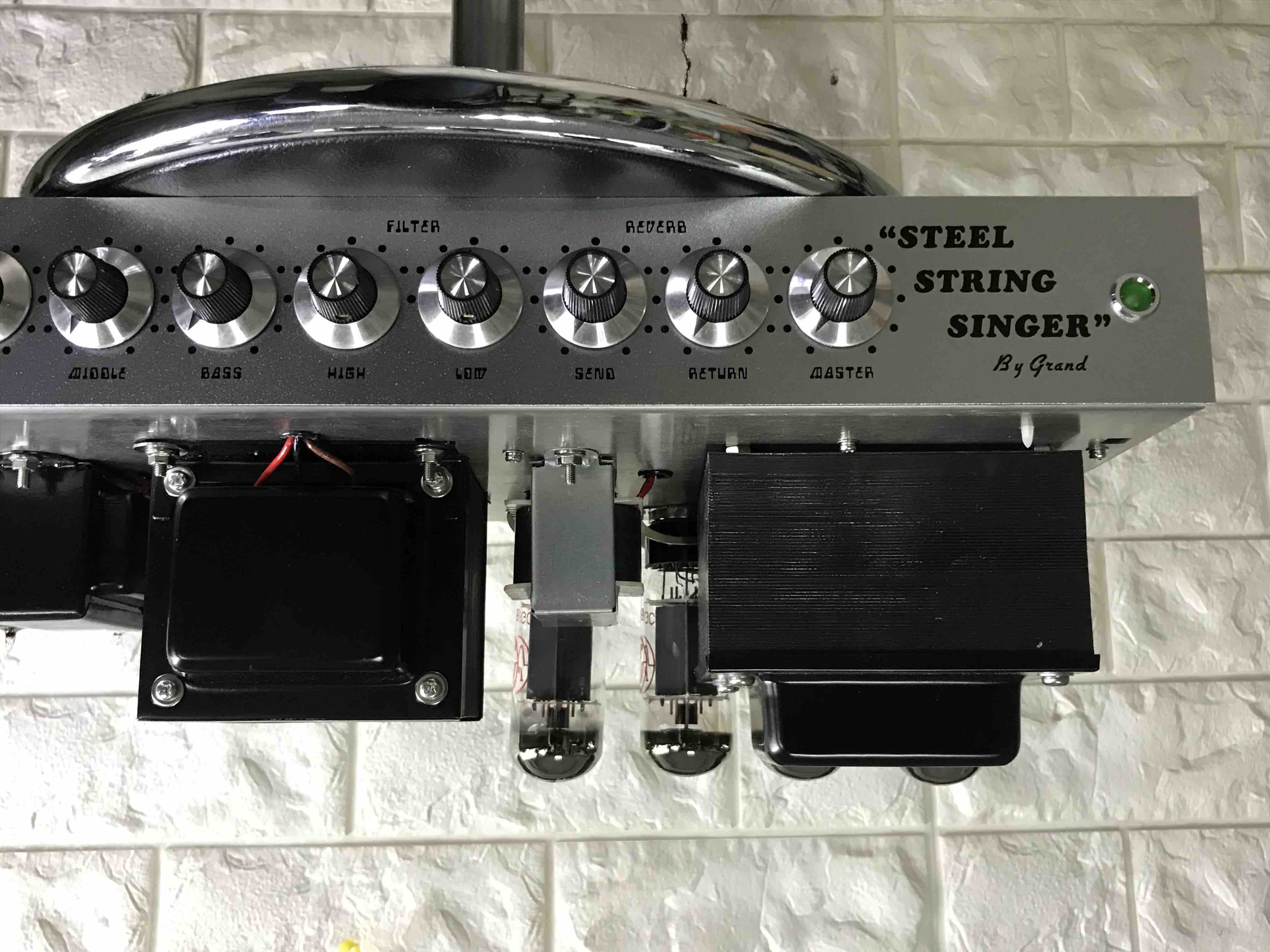 Grand Amplifier D-Style Pedals SSS100 Steel String Singer with FET GAIN, VOLUME, TREBLE, MIDDLE, BASS, HIGH, LOW, SEND,
