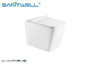 Quality Sanitary Ware Ceramic Rimless Floor Standing Toilet Water Saving ODM / OEM wholesale