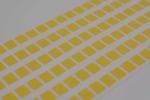 6mmx5mm Low Temperature Labels 1mil Yellow Matte High Temperature Resistant