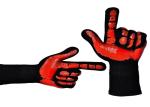 Silicone Print Heat Resistant Bbq Gloves , Extreme Heat Resistant Gloves For