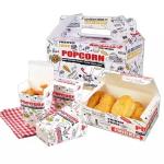 Eco-friendly Customized Fast Food Packaging Box for Hamburger French Fries and