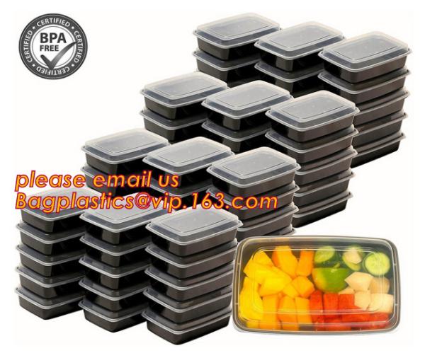 Cheap Food grade plastic disposable plastic take away bento box with 4 compartment,Containers Plastic Leakproof Food Container for sale