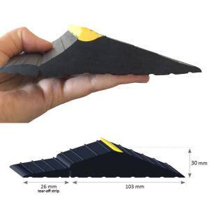 Quality Black and Yellow 5&quot;X1.18&quot; Heavy Duty Weather Defender Garage Door Threshold Trim wholesale