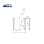 Aluminum Alloy 100mm 4 Inch Oil Tanker Truck And Trailer API Adaptor Valves For