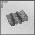 Antique Pagoda Plain Chinese Clay Roof Tiles Old Temple Handmade