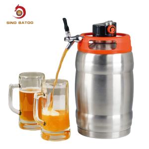 Quality 5L Double Wall Vacuum Insulated Barrel Beer Dispenser Tap Kit wholesale