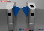 Acrylic Flap Wings Security Barrier Gate , Automatic Systems Turnstiles CE