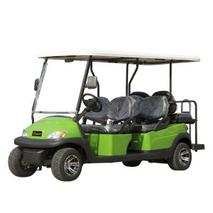 Quality 4 Front Seat and 2 Back Seat Electric Golf Cart 48V Lithium Battery Powered wholesale
