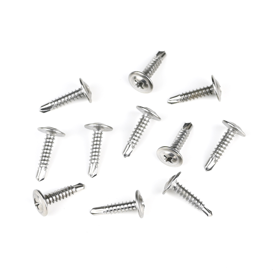 Black Stainless Steel Phillips Wafer Head Self Drilling Screws Tornillos Acero Inoxidable