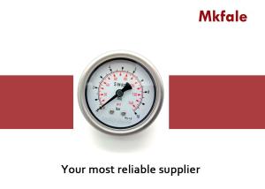 Quality 63B / L 2.5 Inch Liquid Filled Fuel Pressure Gauge Laser Welding With CE Certificate wholesale