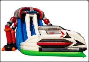 Quality Kids Inflatable Cartoon Bounce House Jumper Bouncer Jump Bouncy Castle with Slide wholesale