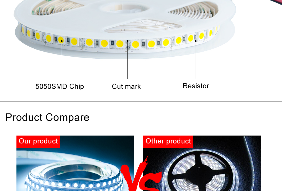 5050 SMD 5M DC 12V 24v Led Strip Lights 600LEDs Super Bright IP33 IP65 IP68