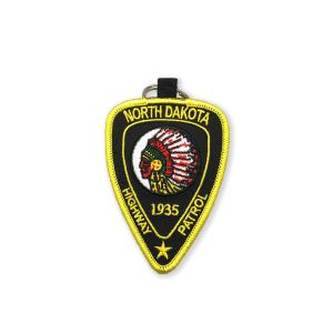Quality Motorcycle Embroidered Key Chain Rings Chenille Ironing Backing OEM wholesale