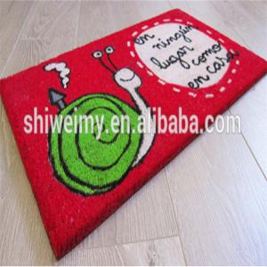 Quality Hot sales coconut natural fiber printed door mat wholesale