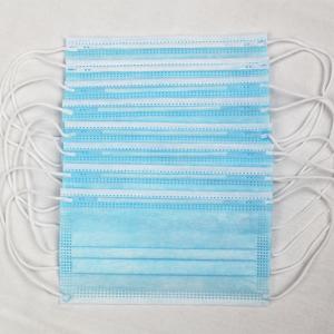 Quality Light Blue Anti Spittle Civil Disposable Nose Mask wholesale