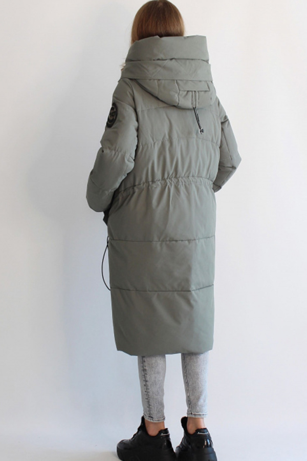 FODARLLOY Free shipping ladies warm hooded cotton padded clothes women oversize long down winter coat