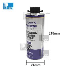 Quality 1 Liter Paint Bucket Chemical Tank Round Metal Tin Can Cylinder Shape With Black Lid wholesale